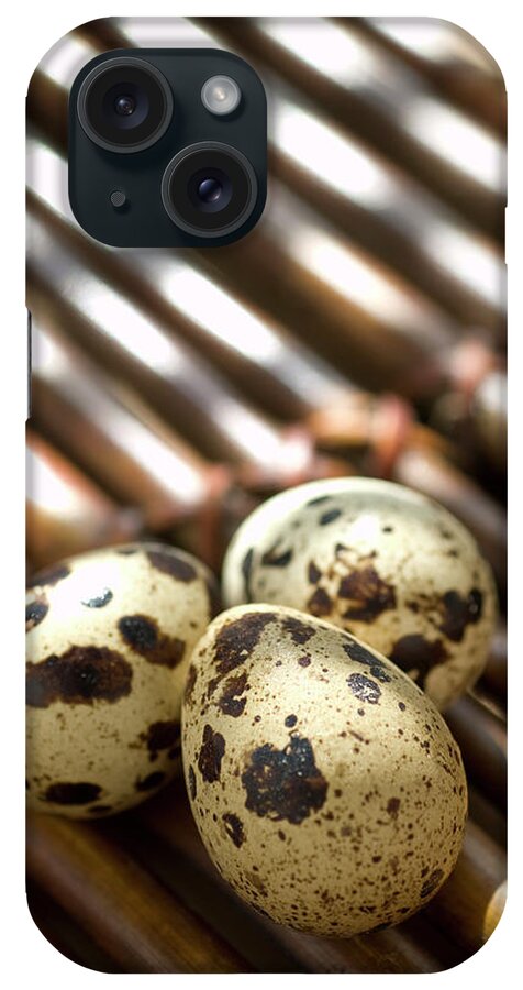 Bamboo iPhone Case featuring the photograph Quail Eggs by Nick Young