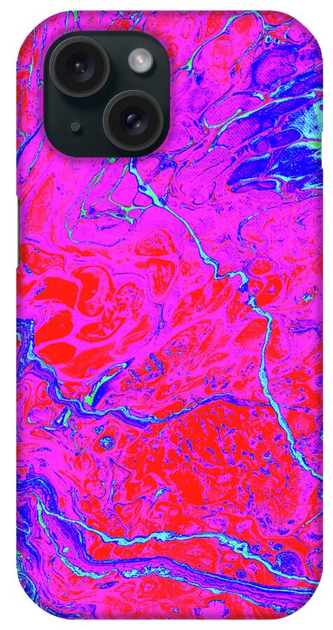 Fluid iPhone Case featuring the mixed media Radar Love by Jennifer Walsh