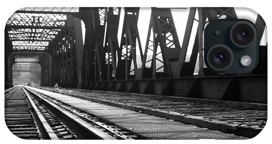 Empty iPhone Case featuring the photograph Railroad Bridge by Adam Garelick