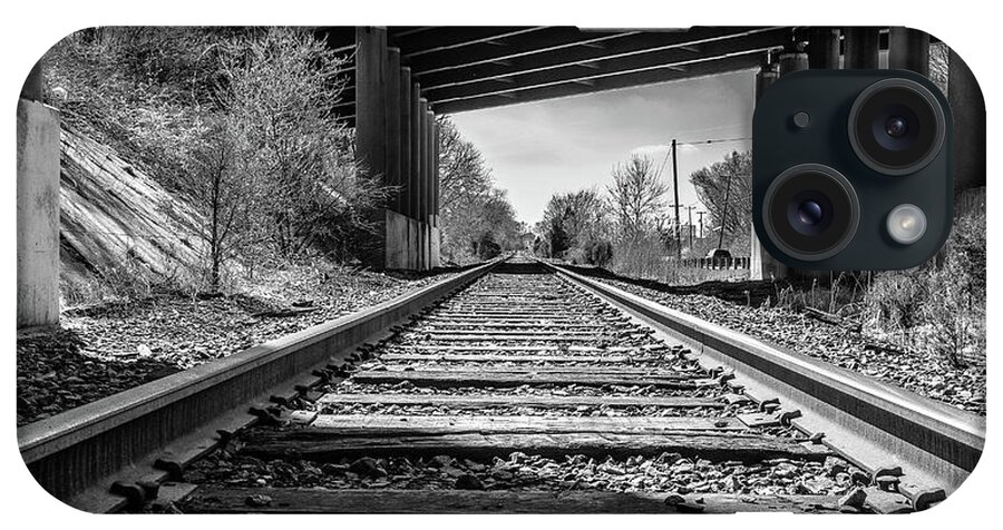 Moorestown iPhone Case featuring the photograph Railroad Tracks by Louis Dallara