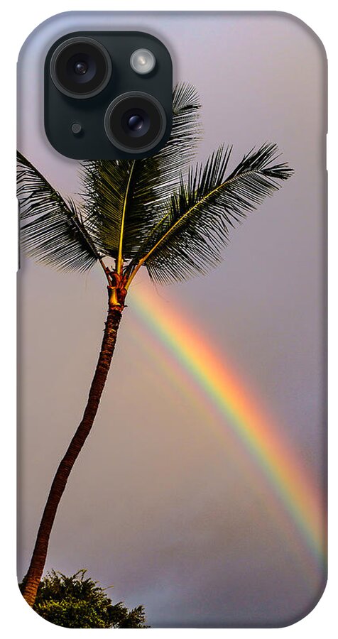  iPhone Case featuring the photograph Rainbow just before Sunset by John Bauer