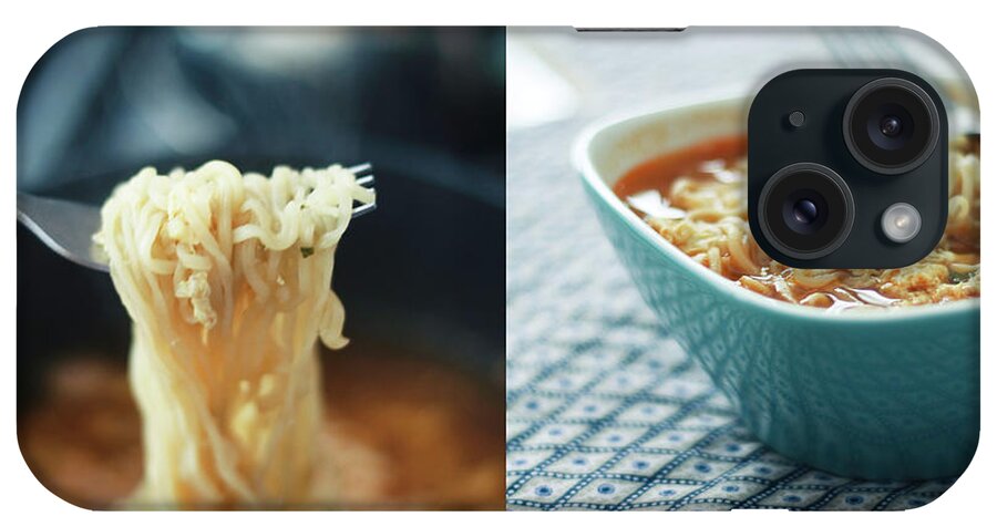 Kitchen iPhone Case featuring the photograph Ramen Noodles Diptych by Alice Gao Photography