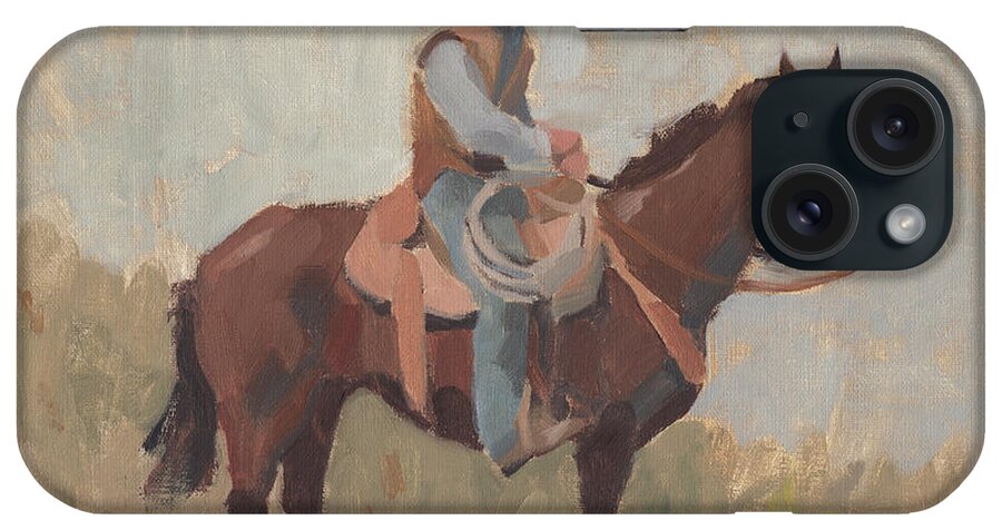 Western iPhone Case featuring the painting Ranch Hand I by Jacob Green