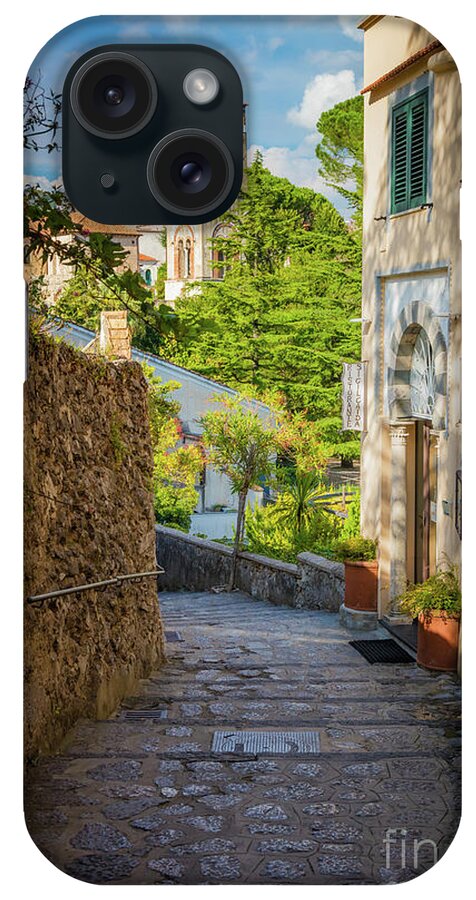 Amalfi iPhone Case featuring the photograph Ravello Street by Inge Johnsson