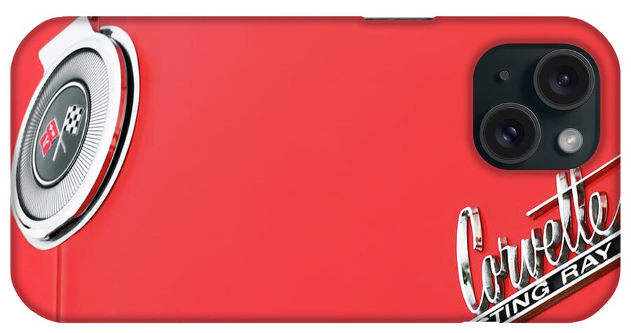 Red iPhone Case featuring the photograph Red Corvette Sting Ray by Todd Klassy