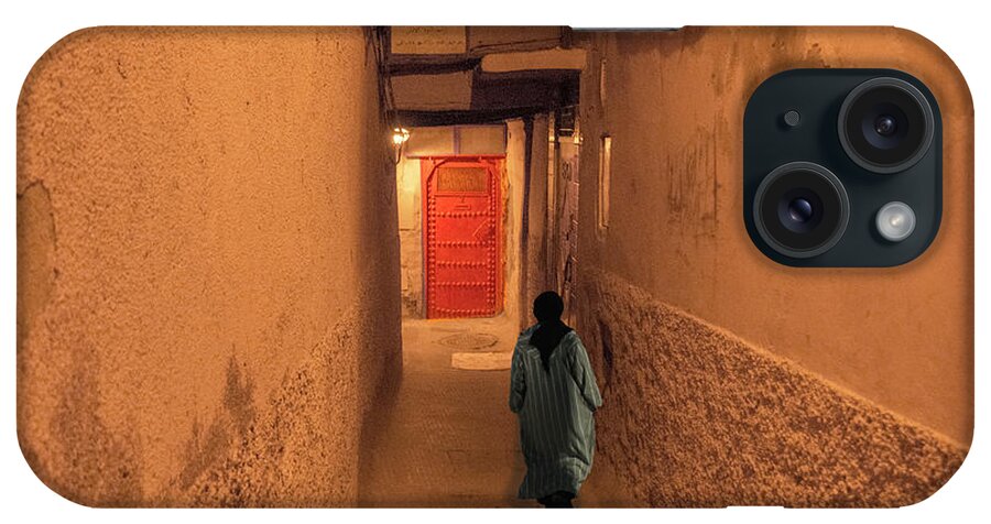 Medina iPhone Case featuring the photograph Red Door in Marrakech by Jessica Levant