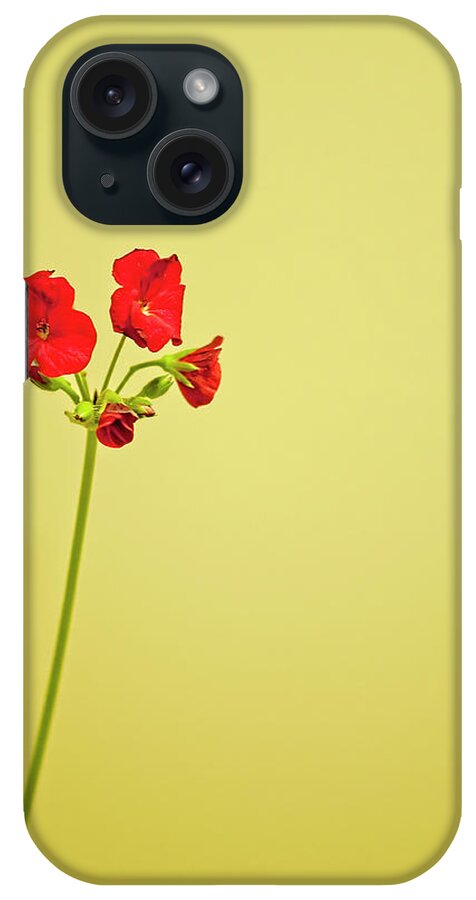 Brampton iPhone Case featuring the photograph Red Geranium by Gail Shotlander
