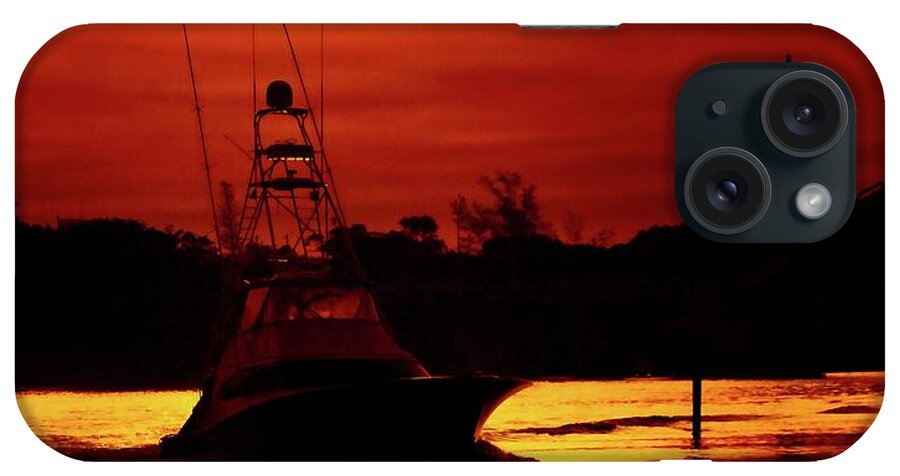 Jupiter iPhone Case featuring the photograph Red Sky by Steve DaPonte