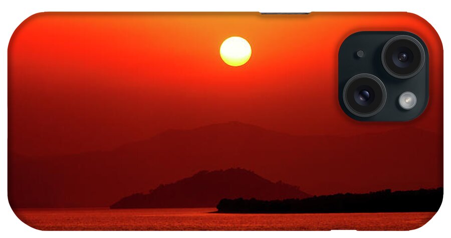 Sunset iPhone Case featuring the photograph Red sunset by Sun Travels