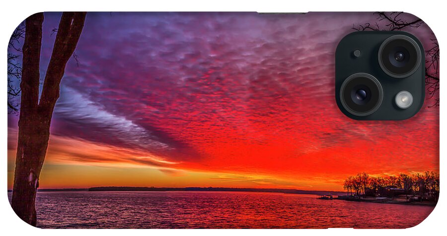 Grand Lake iPhone Case featuring the photograph Red Velvet Sky by David Wagenblatt