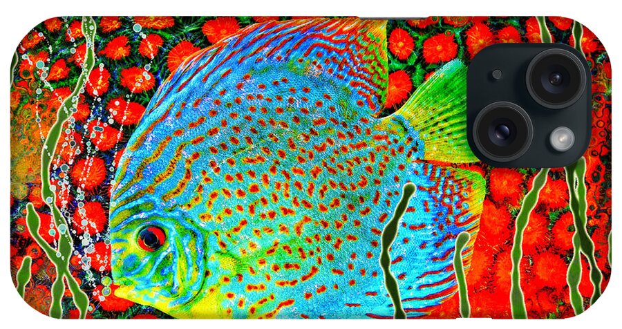 Discus Fish iPhone Case featuring the photograph Discus Fish by Sandra Selle Rodriguez