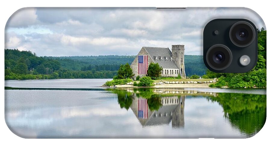 Landscape iPhone Case featuring the photograph Reflecting in the reservoir by Monika Salvan