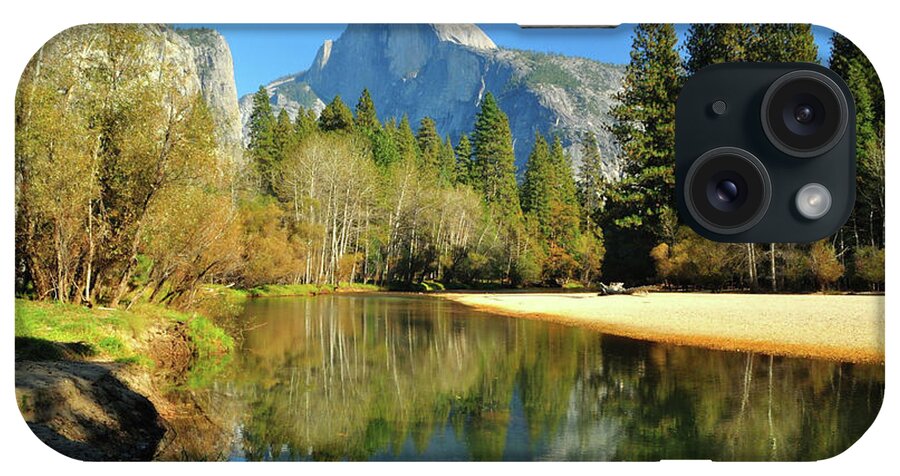 Scenics iPhone Case featuring the photograph Reflections Of Half Dome by Sandy L. Kirkner
