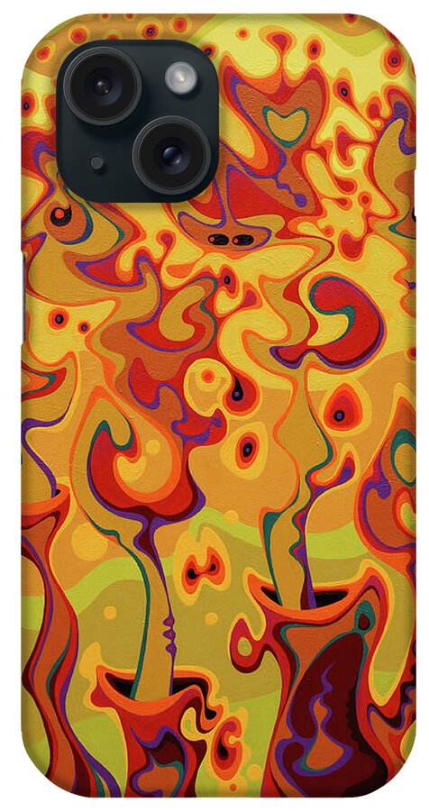 Releasing iPhone Case featuring the painting Releasing Longheld Greivances Into The Blinding Light of Love by Amy Ferrari