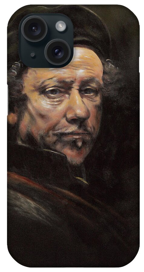 Rembrandt iPhone Case featuring the painting Rembrandt by Geno Peoples