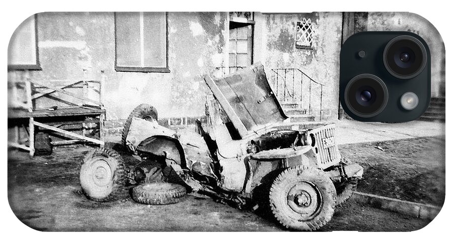 Jeep iPhone Case featuring the photograph Remnants Of War by Glenn McCarthy Art and Photography