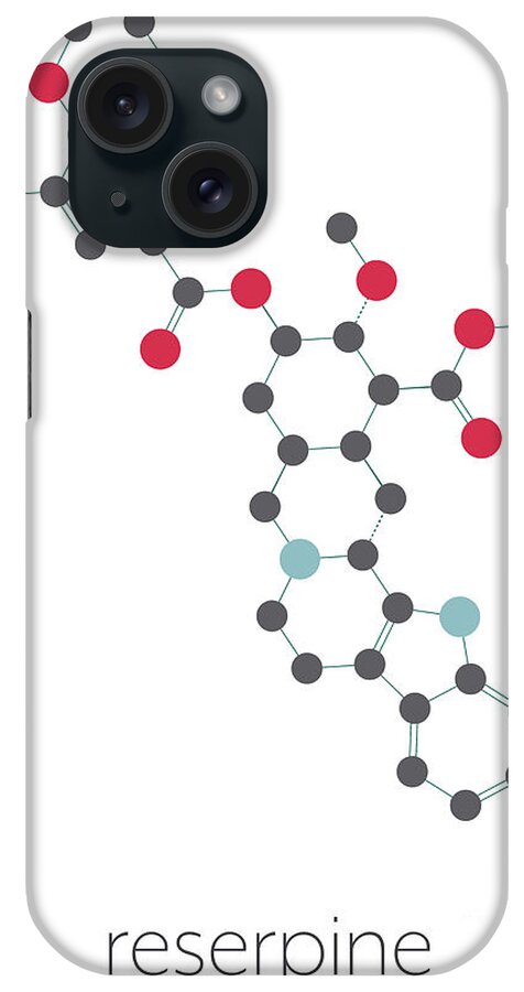 Reserpine iPhone Case featuring the photograph Reserpine Alkaloid Molecule by Molekuul/science Photo Library