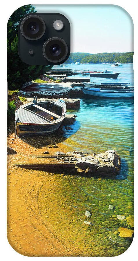 Retired Boat iPhone Case featuring the photograph Retired Boat by Davor Zilic