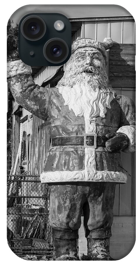 Christmas iPhone Case featuring the photograph Retro Santa Statue by Robert Wilder Jr