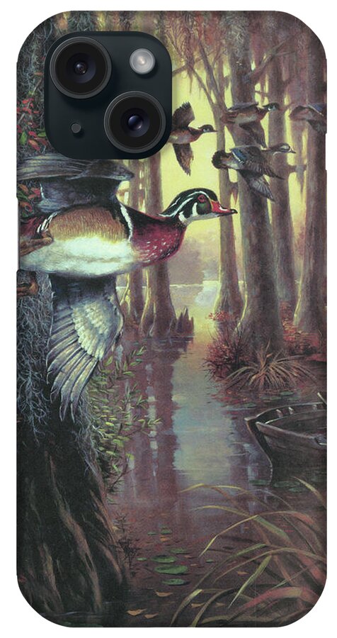 Return To Walkers Pond iPhone Case featuring the painting Return To Walkers Pond by R.j. Mcdonald