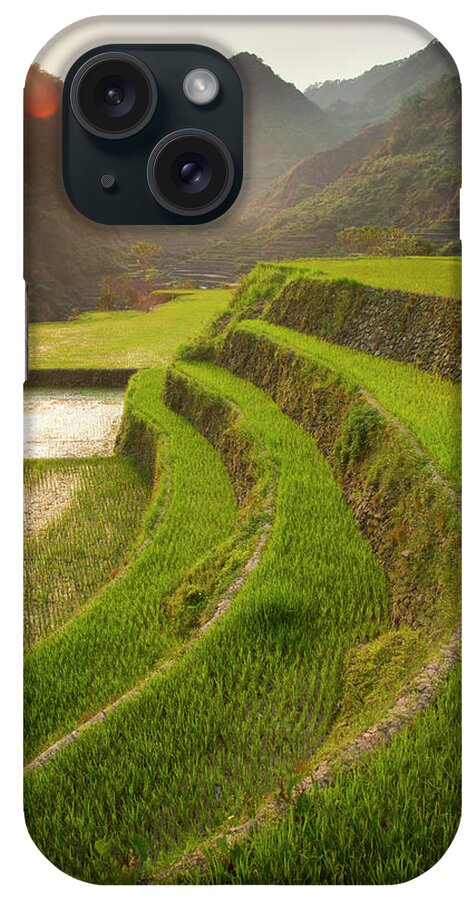 Scenics iPhone Case featuring the photograph Rice Terraces by Sean White / Design Pics