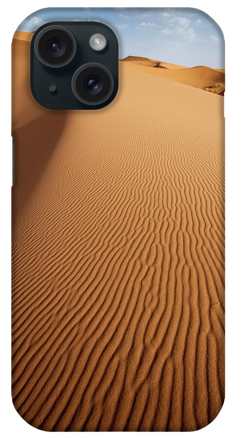 Tranquility iPhone Case featuring the photograph Ridges On A Vertical Sand Dune by © Santiago Urquijo