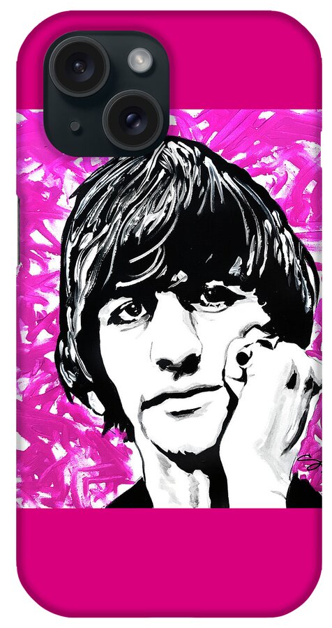 Ringo Starr iPhone Case featuring the painting Ringo by Sergio Gutierrez