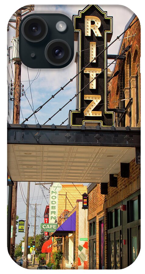 In Focus iPhone Case featuring the photograph Ritz Theater by Nancy Dunivin