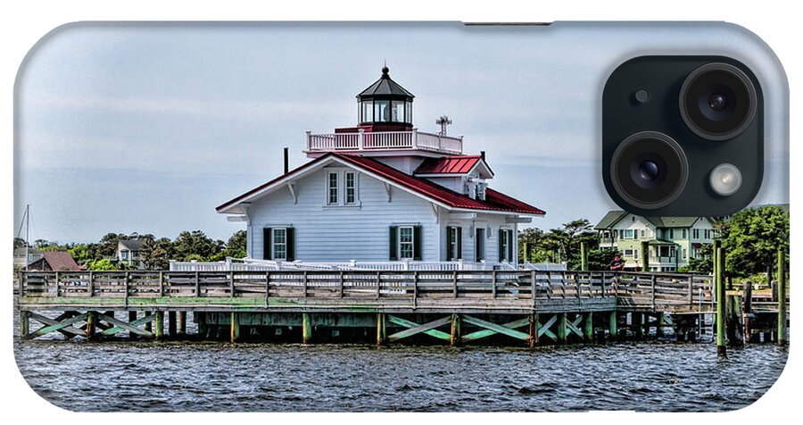 Roanoke Marshes Lighthouse iPhone Case featuring the photograph Roanoke Marshes Lighthouse by Phyllis Taylor