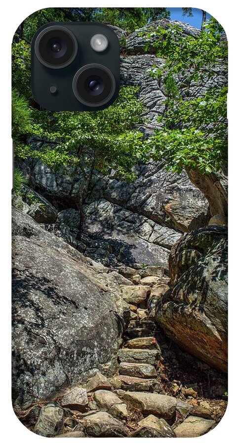 Steps iPhone Case featuring the photograph Robbers Cave Steps by Buck Buchanan