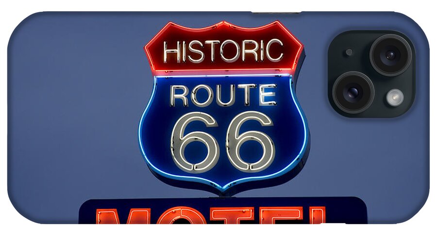 2006 iPhone Case featuring the photograph Route 66 Motel by Carol Highsmith