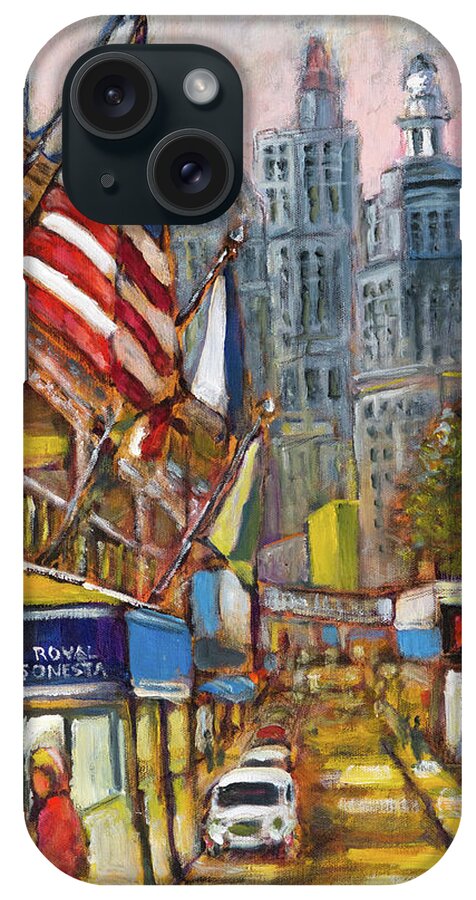 New Orleans iPhone Case featuring the painting Royal Sonesta by Mike Bergen