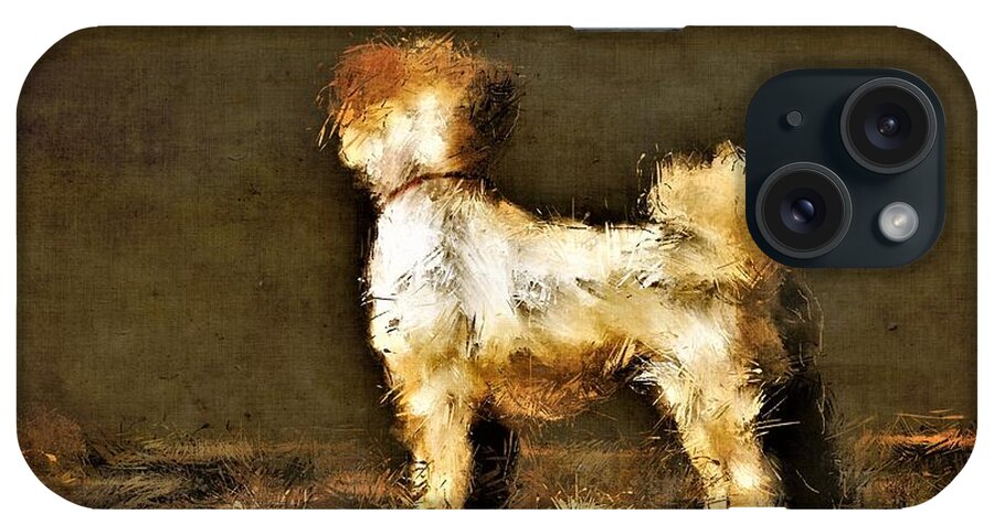 Dog. Canine iPhone Case featuring the digital art Ruby by Diane Chandler