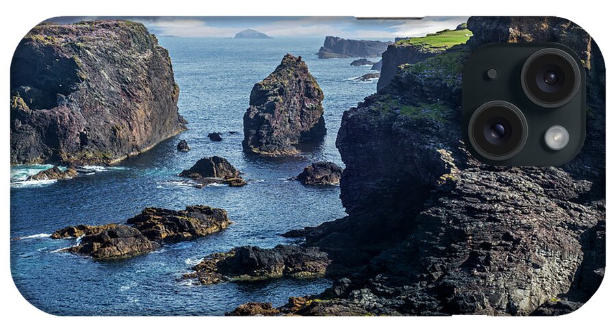 Sea iPhone Case featuring the photograph Rugged Scottish Coast, Shetland by Arterra Picture Library