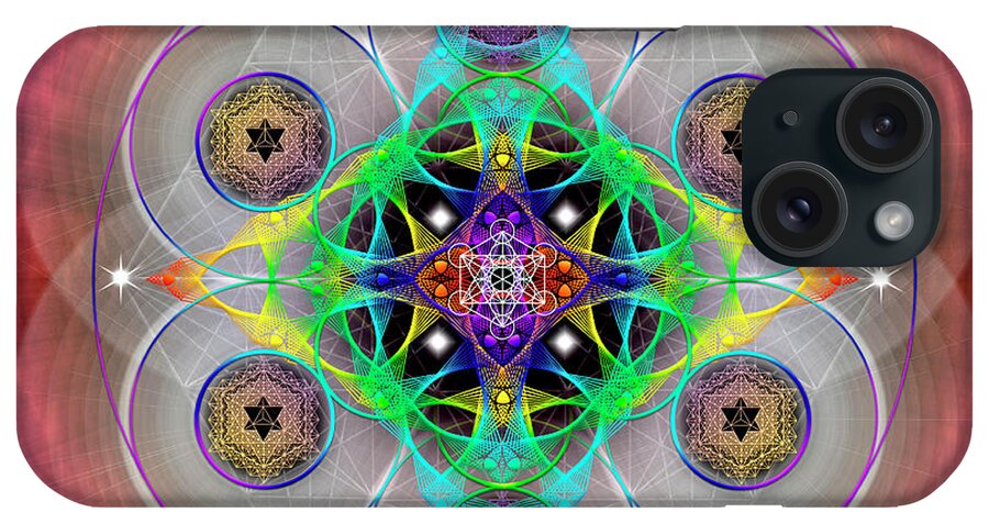 Endre iPhone Case featuring the digital art Sacred Geometry 774 by Endre Balogh
