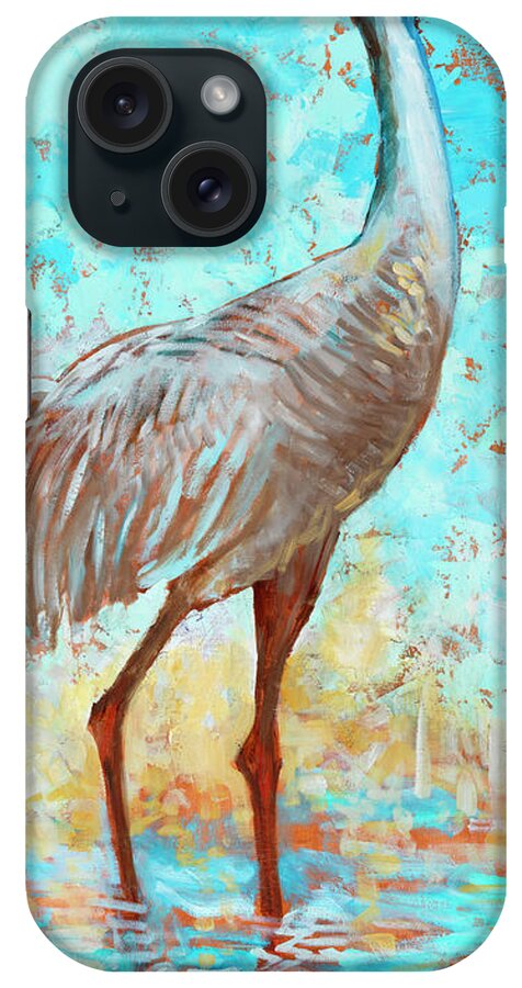 Sandhill Cranes Ii iPhone Case featuring the painting Sandhill Cranes II by Cecile Broz