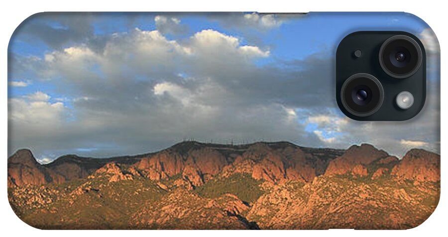 Sandia Crest iPhone Case featuring the photograph Sandia Crest at Sunset by Alan Vance Ley