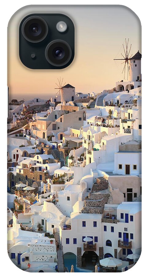 Scenics iPhone Case featuring the photograph Santorini, Oia Town by Michele Falzone