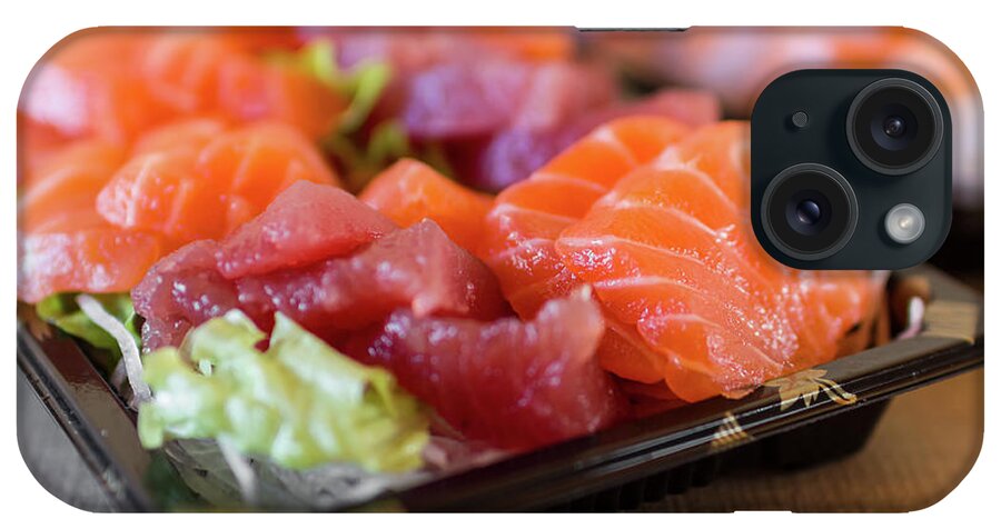 Background Food iPhone Case featuring the photograph Sashimi by Kyna Studio