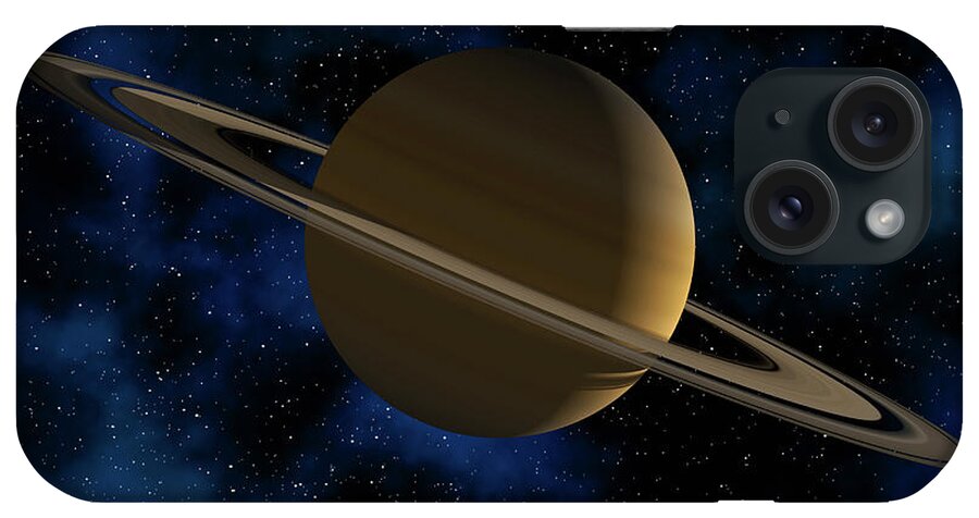 Saturn iPhone Case featuring the photograph Saturn Planet by Antonio M. Rosario