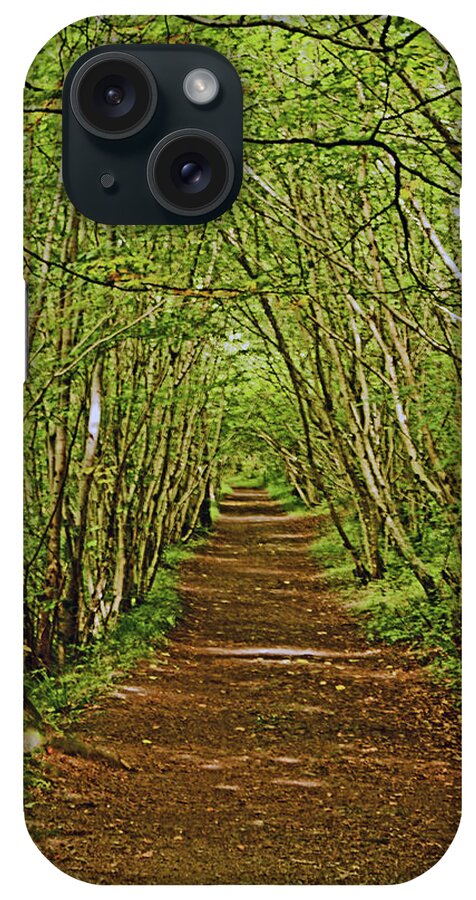 Scotland iPhone Case featuring the photograph SCOTLAND. Killiecrankie. Path Through The Trees. by Lachlan Main