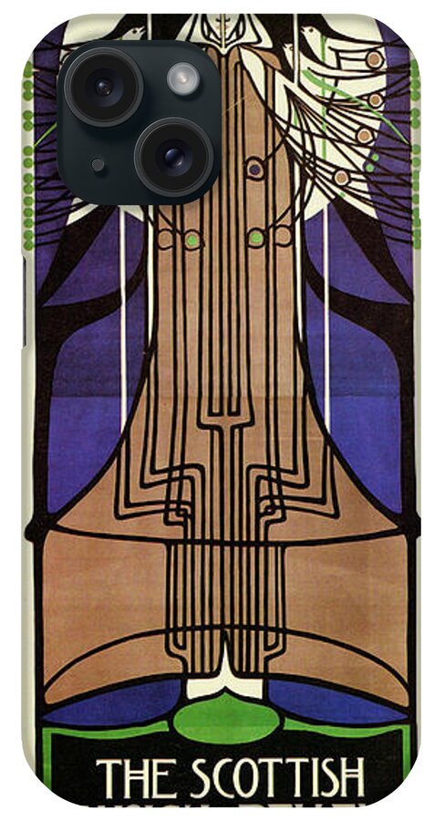 Poster iPhone Case featuring the painting Scottish Musical Review by Charles Rennie Mackintosh