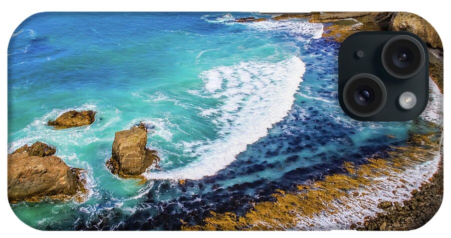 Bay iPhone Case featuring the photograph Roaring Bay at Nugget Point by Lyl Dil Creations