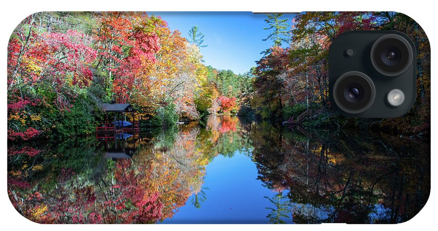 Blue Ridge Parkway iPhone Case featuring the photograph Sequoyah Lake by Robert J Wagner