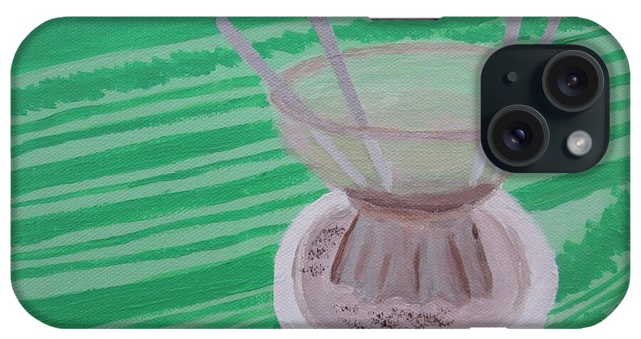  iPhone Case featuring the painting Serendipity Frozen Hot Chocolate #4 by C E Dill