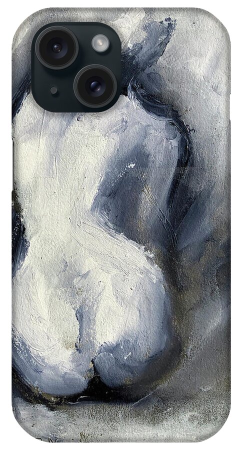 Nudes iPhone Case featuring the painting Shades of Light i by Sharon Sieben