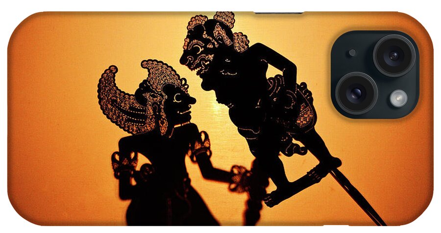 Hinduism iPhone Case featuring the photograph Shadow, Or Wayang, Puppets, Ubud , Bali by John W Banagan