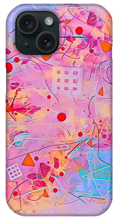 Shapes iPhone Case featuring the mixed media Shape Shifter 7 by Vanessa Katz