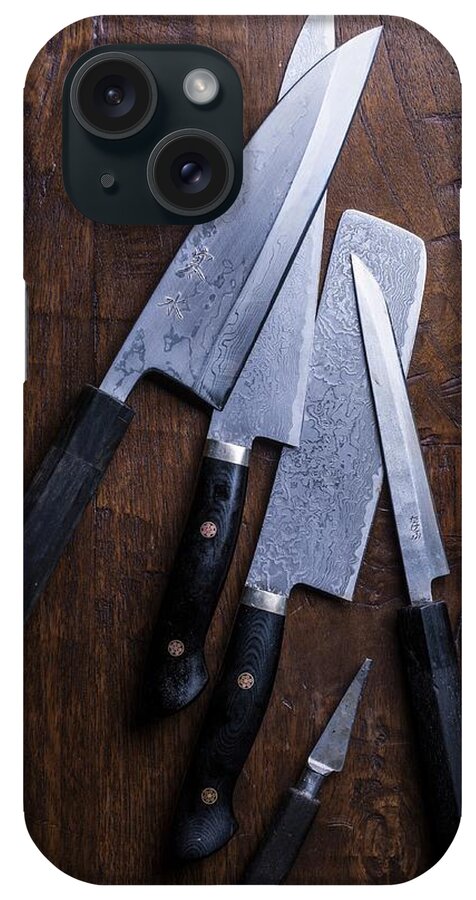 Sharp Kitchen Knives iPhone Case by Armin Zogbaum - Fine Art America