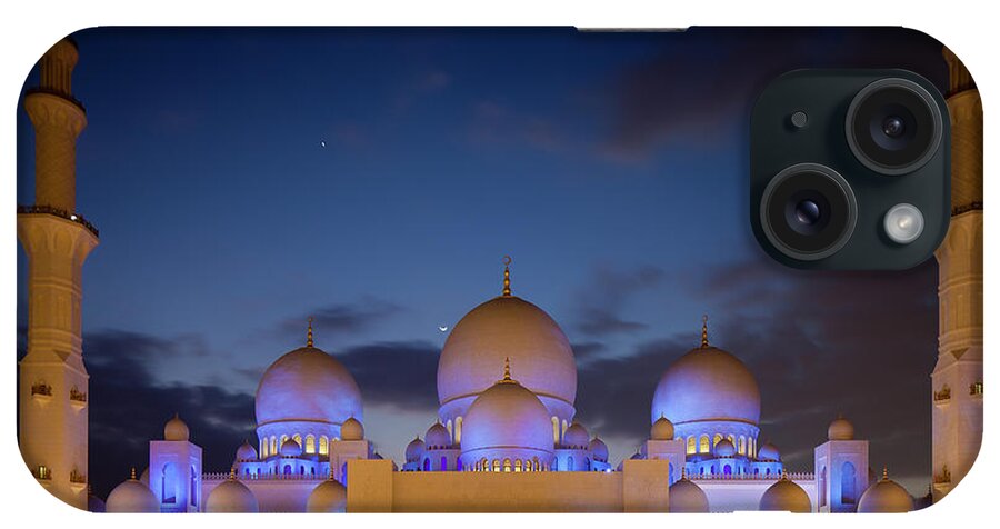Tranquility iPhone Case featuring the photograph Sheikh Zayed Grand Mosque by Figurative Speech